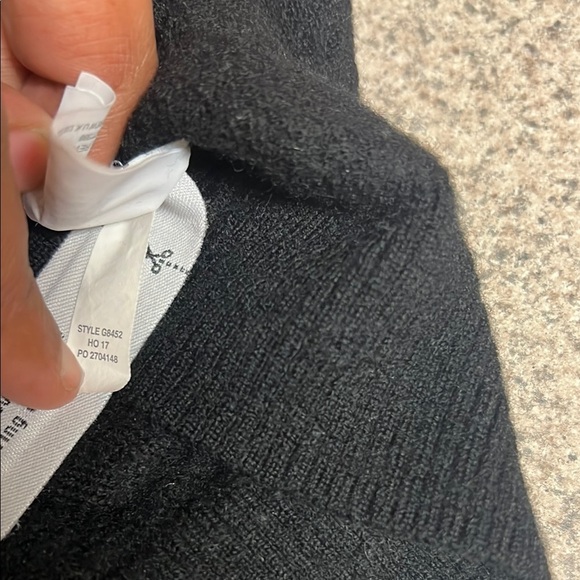 J. Crew Marino wool Chic Black Cardigan Sweater size XXS - Picture 6 of 7